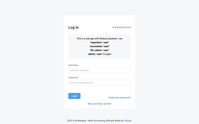 Bookkeeper - React Accounting Template - free React & Next.js website template by Flatlogic