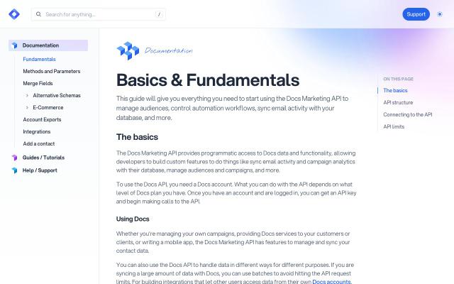 Docs - React & Next.js website template by Cruip