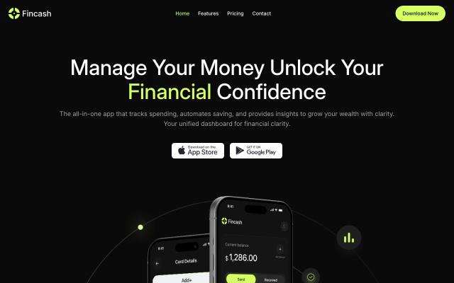 Fincash - React & Next.js website template by TailGrids