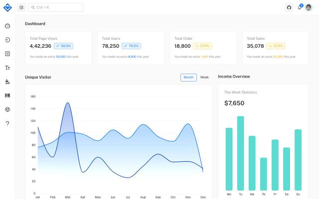 Mantis Free MUI React Admin Template - free React & Next.js website template by Coded Themes