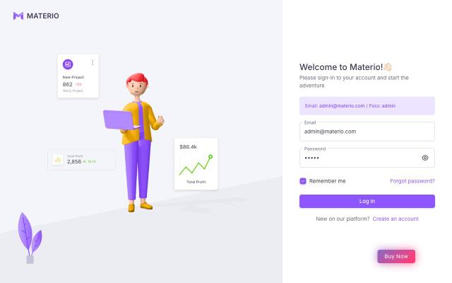 Materio MUI NextJS Admin Pro - React & Next.js website template by Clevision