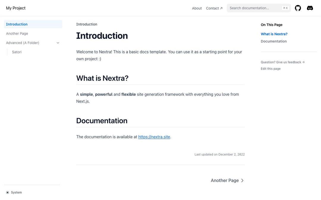 Nextra: Docs Starter Kit preview