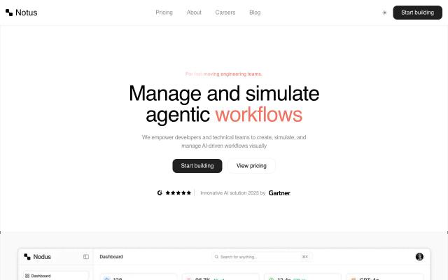 Nodus Agent Template - React & Next.js website template by Aceternity UI