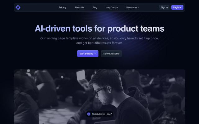Open PRO - React & Next.js website template by Cruip