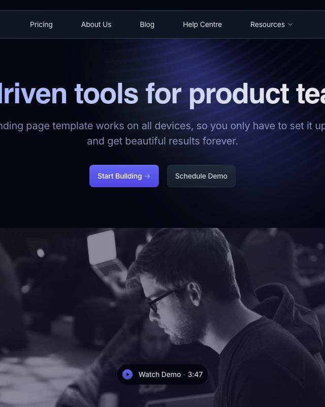 Open PRO — React & Next.js website template by Serafim