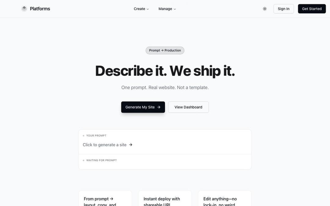 Platforms Starter Kit preview