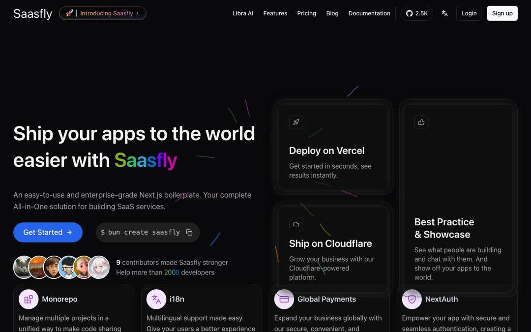 Saasfly preview