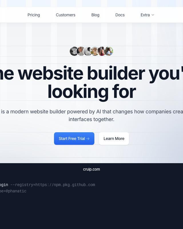 Simple — React & Next.js website template by Serafim