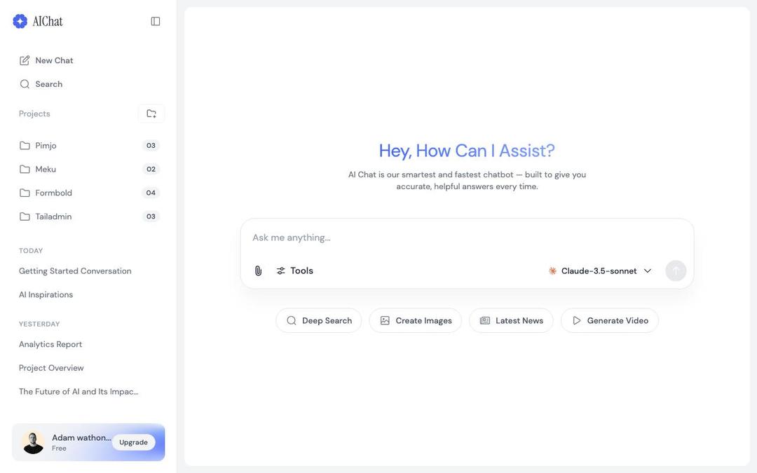 AI Chat preview
