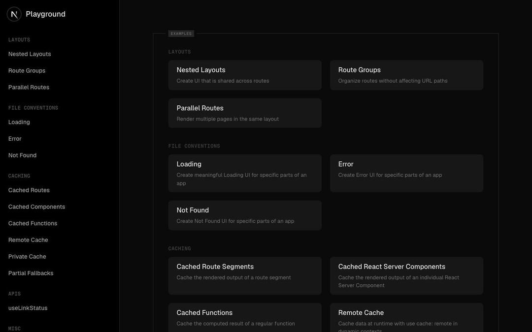 Next.js App Router Playground preview