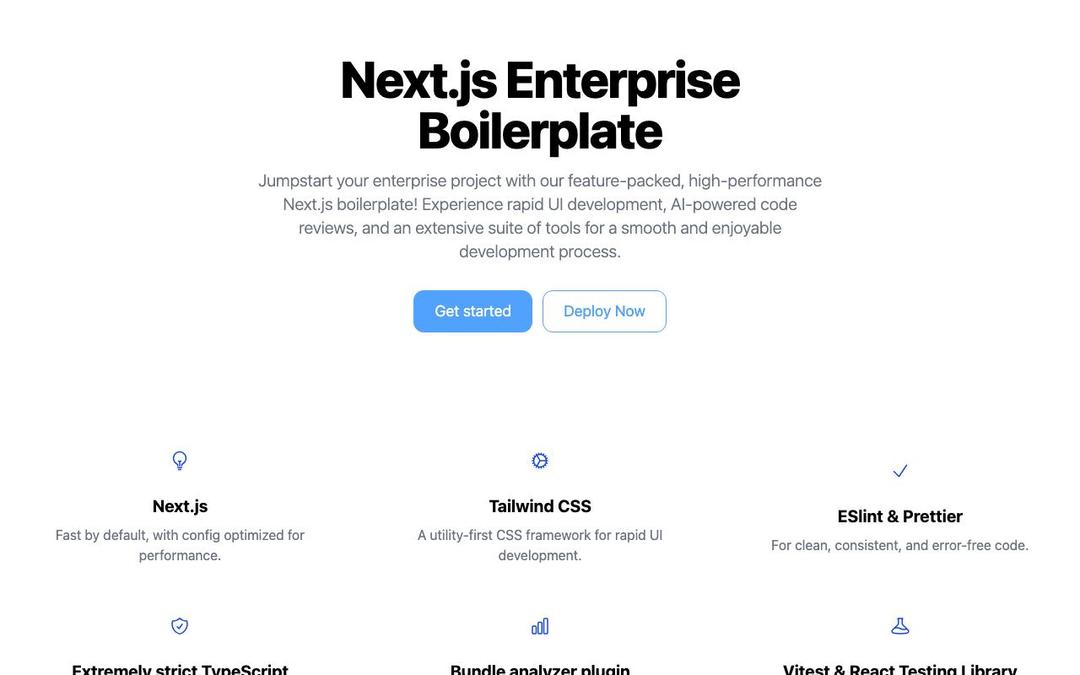 Next.js Enterprise Boilerplate preview
