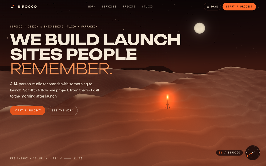 Sirocco - Agency Scroll Story Template preview